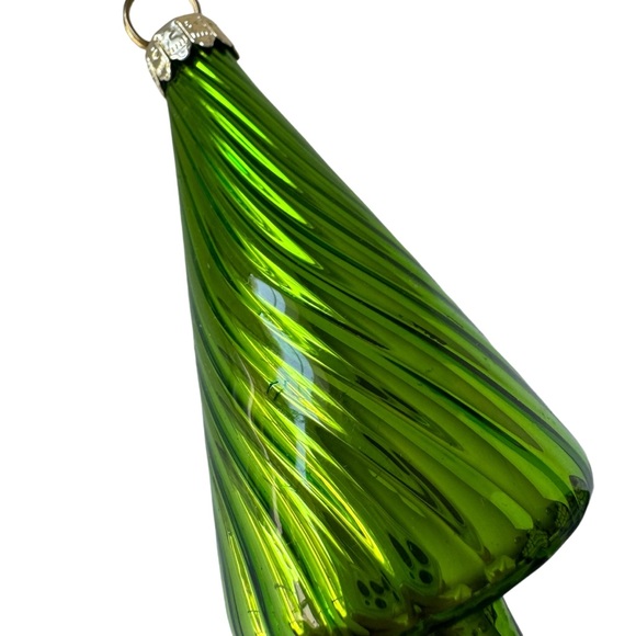 Crate and Barrel Blown Glass Holiday Tree Placecard Holders | 3 Sets, 12 Total - Picture 9 of 10